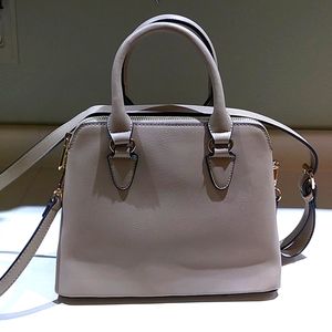 Tan Dome Satchel Purse